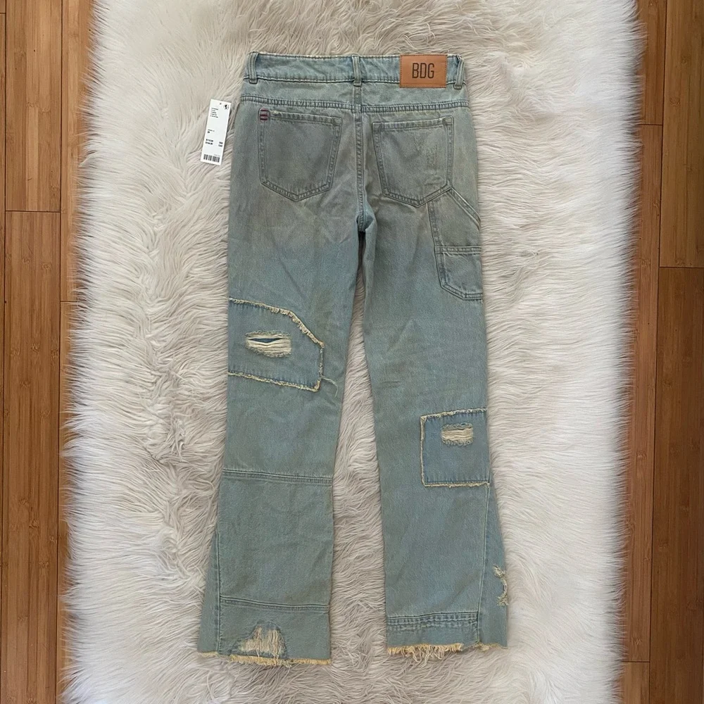 Urban Outfitters BDG Extreme Destroyed Bootcut Jean Mid Rise Rigid Denim Jeans